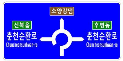 회전도로명표지